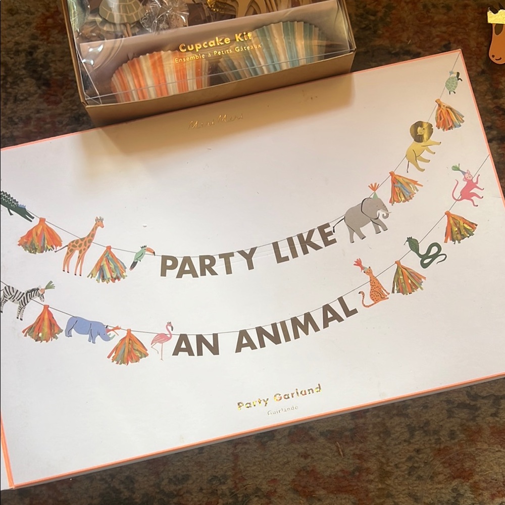 Meri Meri Animal Party Banner Multicolor Decorations
